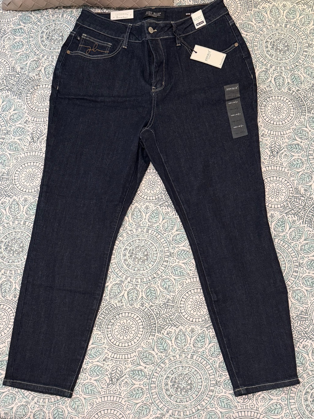 Judy Blue Dark Indigo High Rise Straight Jeans